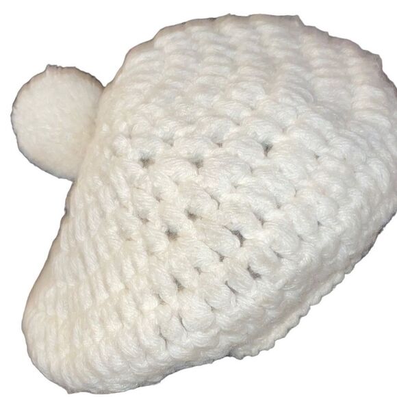 Ooh La La!! French Crochet Beret with Pom - Picture 9 of 11
